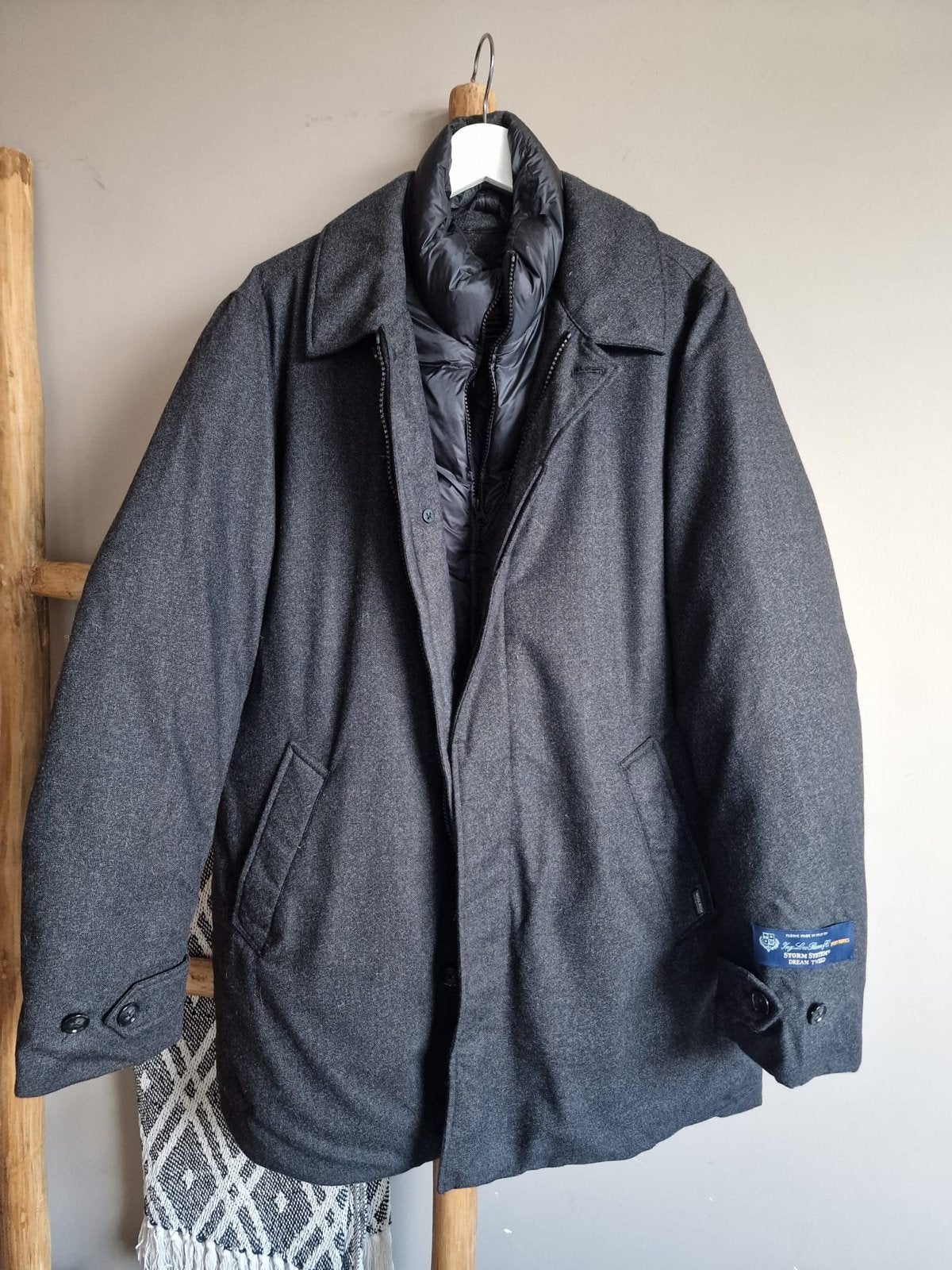 Woolrich Storm System Dream Tweed Winter Jas - Maat XL, Ophalen of Verzenden, Zo goed als nieuw, Maat 56/58 (XL), Grijs