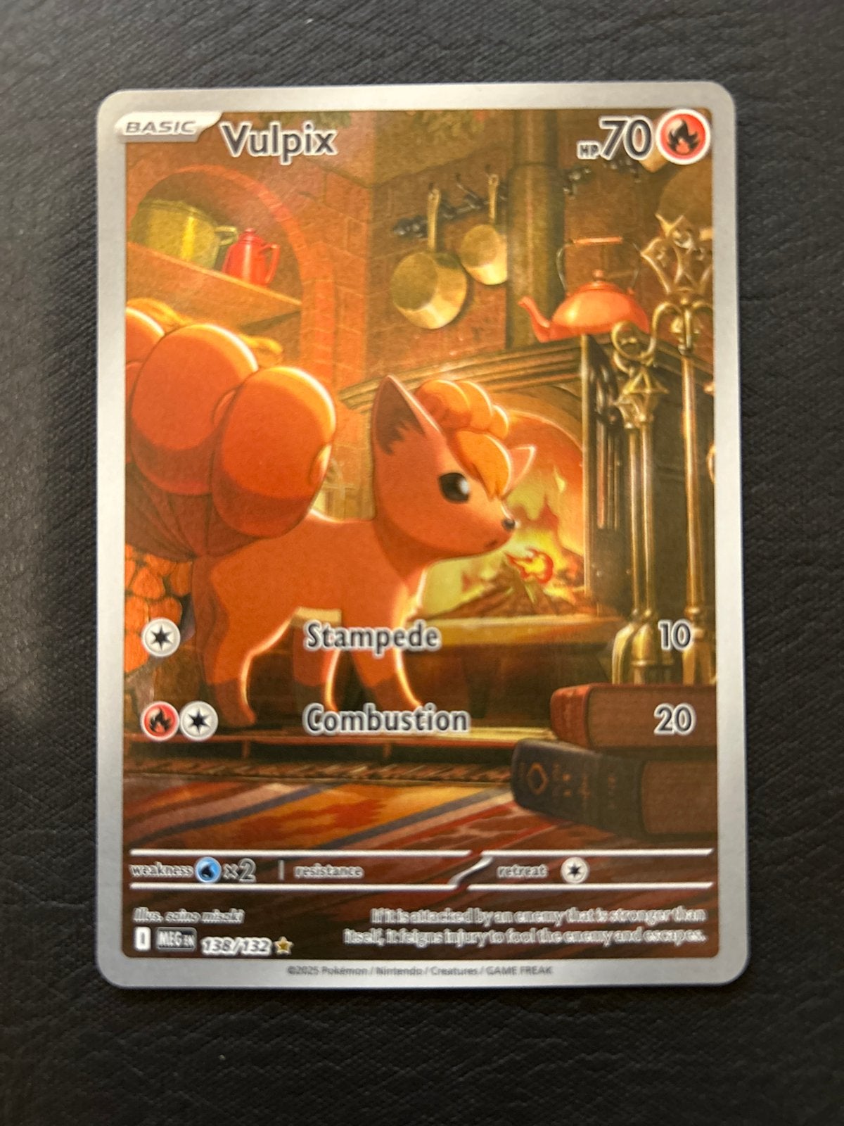 Pokémon Vulpix 138/132 Secret Rare Kaart, Ophalen of Verzenden, Zo goed als nieuw, Losse kaart, Foil