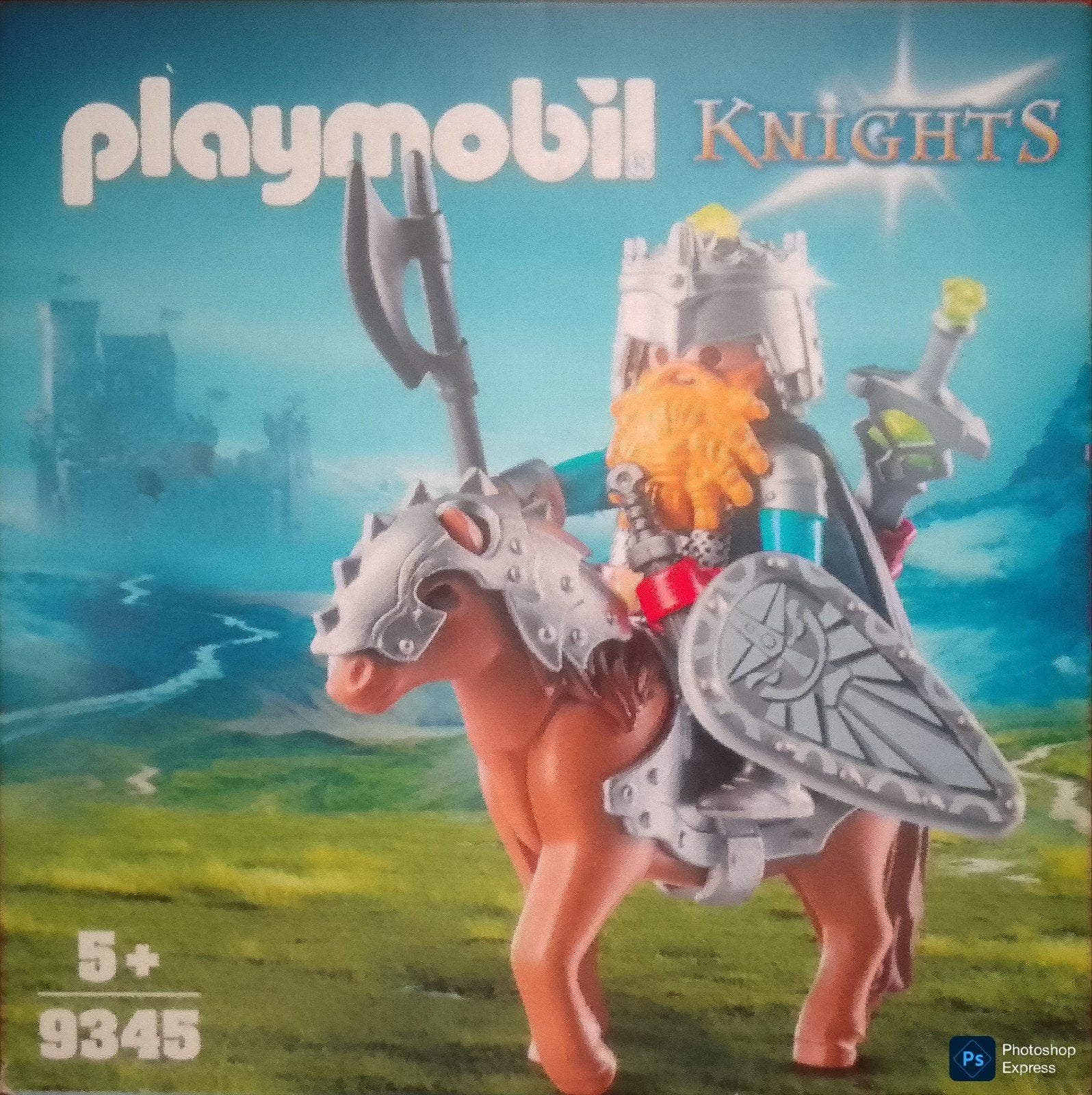 Knights Dwerg Met Gevechtspony 9345, Ophalen of Verzenden, Zo goed als nieuw, Complete set