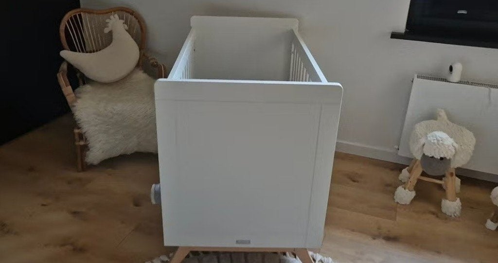 Kinderkamer Bopita; babybedje, kast, commode, barrier square, Ophalen, Gebruikt, 50 tot 70 cm, 100 cm of meer