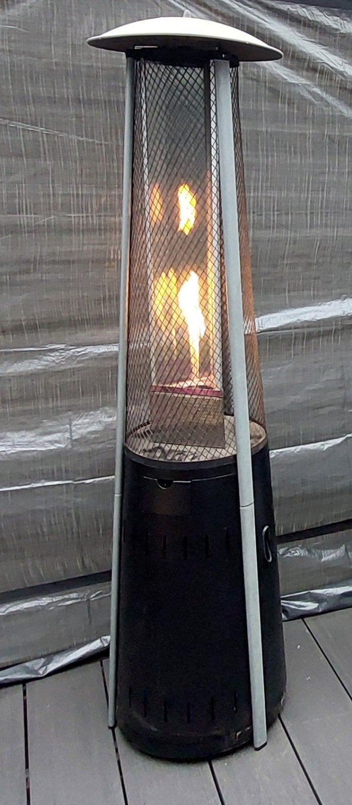 flameheater werkt naar behoren met gasfles, Ophalen, Gebruikt