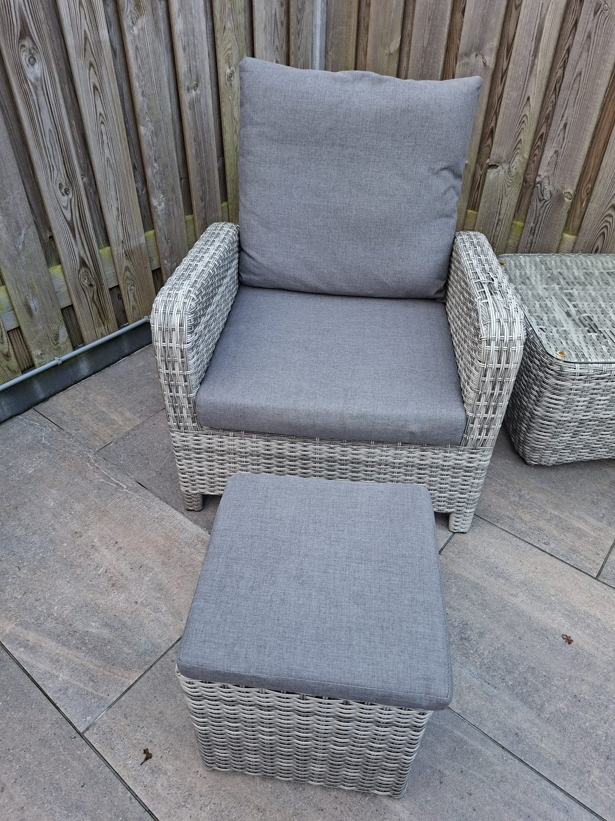 Loungestoelen tuin, Ophalen, Gebruikt, Kunststof, 2 zitplaatsen
