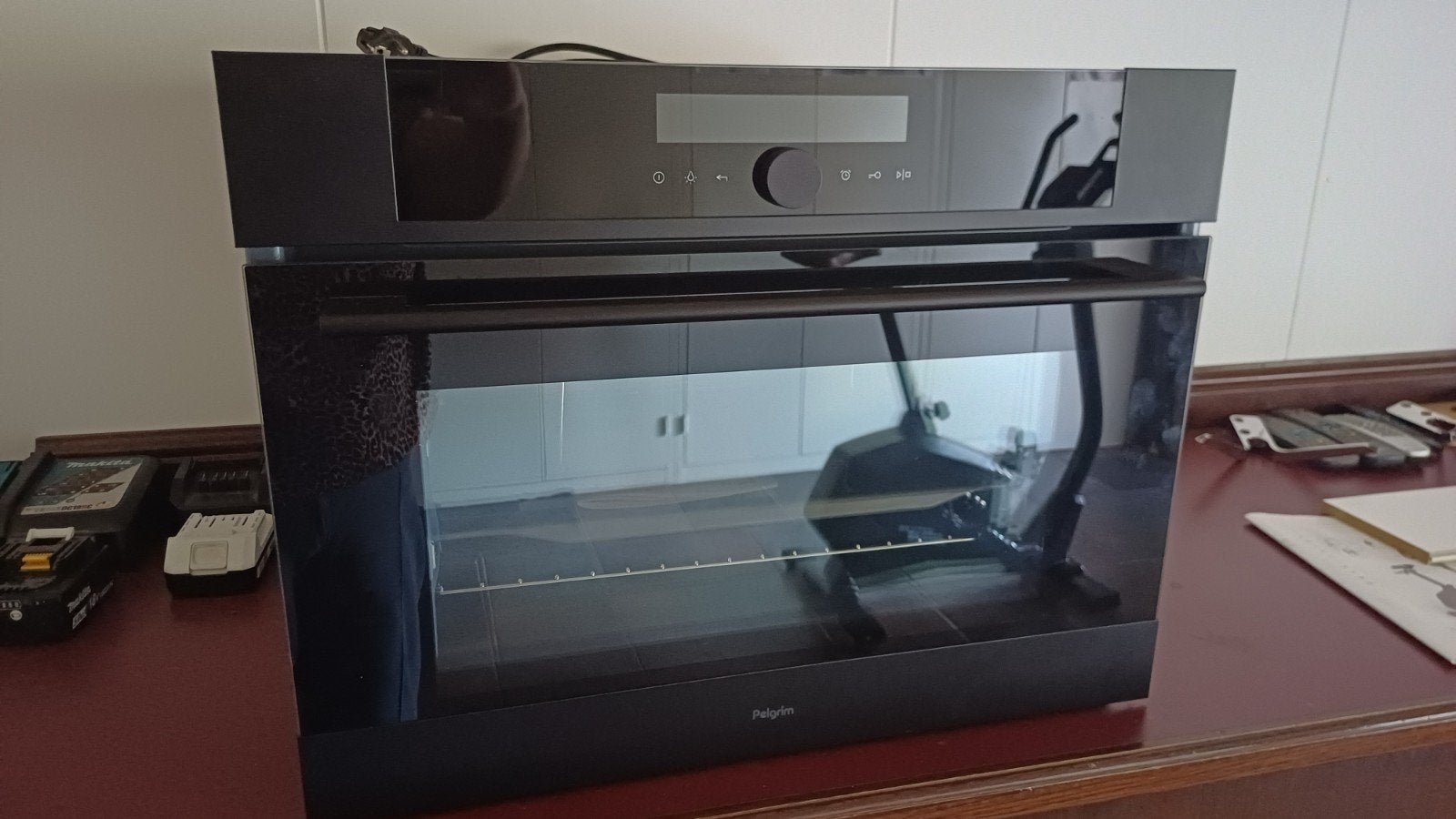 Nieuw!! Pelgrim electrische inbouwoven OVM834MAT zwart, Ophalen, Heteluchtoven, Inbouw, Nieuw