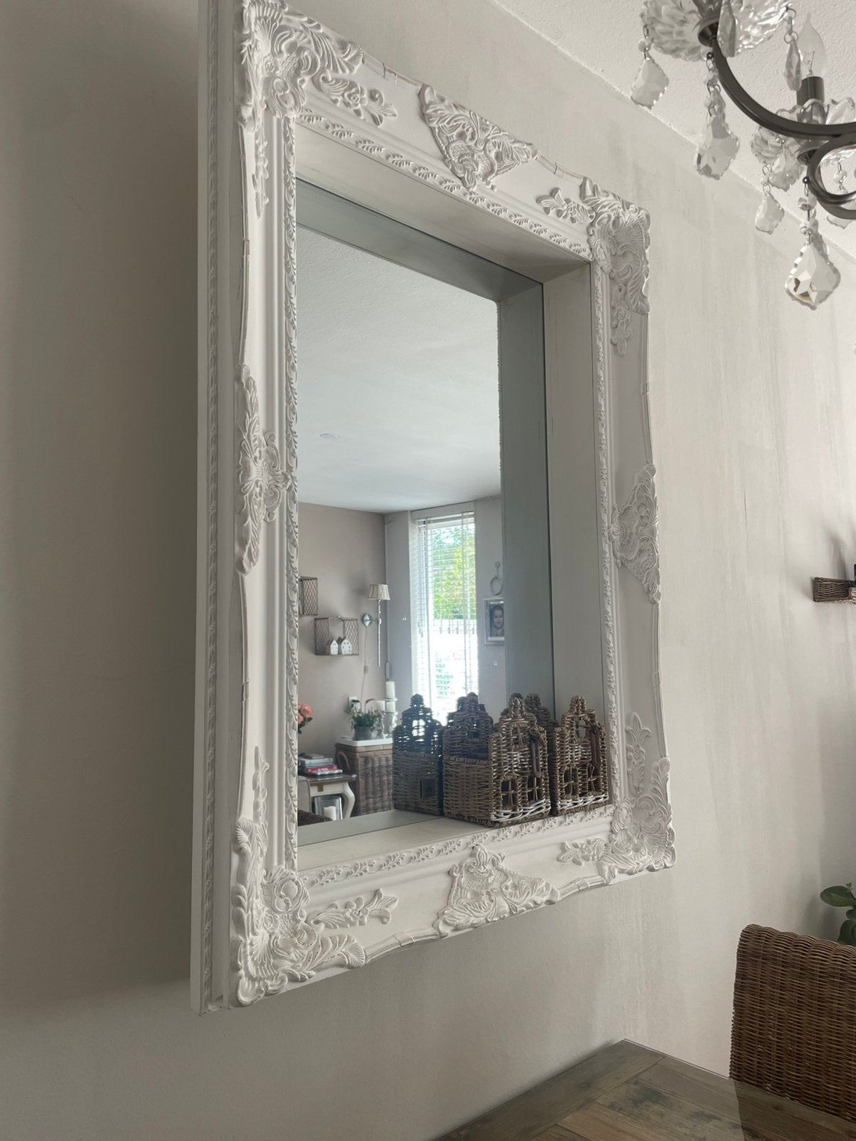 Riviera maison hampton spiegel, Huis en Inrichting, Woonaccessoires | Spiegels, Ophalen, Minder dan 50 cm, Zo goed als nieuw, Minder dan 100 cm
