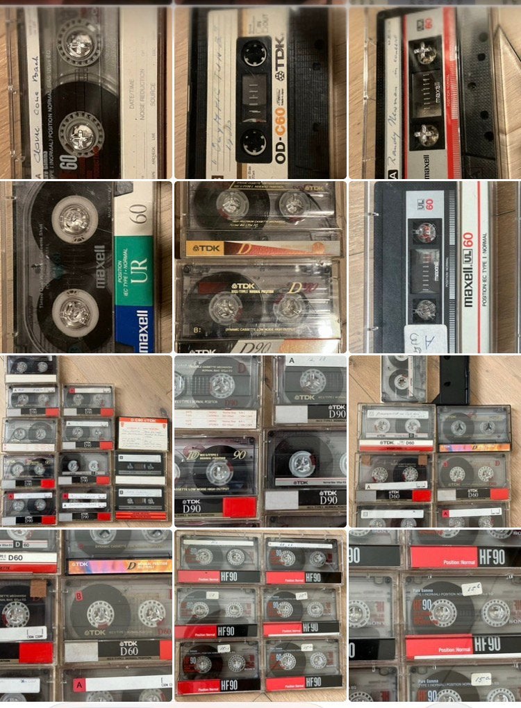 32x cassettebandjes Sony, TDK en Maxell, Cd's en Dvd's, Gebruikt, Overige genres, Ophalen of Verzenden, Voorbespeeld