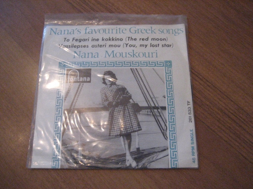 60s nana mouskouri ep favourite greek songs, Cd's en Dvd's, Vinyl Singles, 7 inch, Ophalen of Verzenden, Zo goed als nieuw, EP