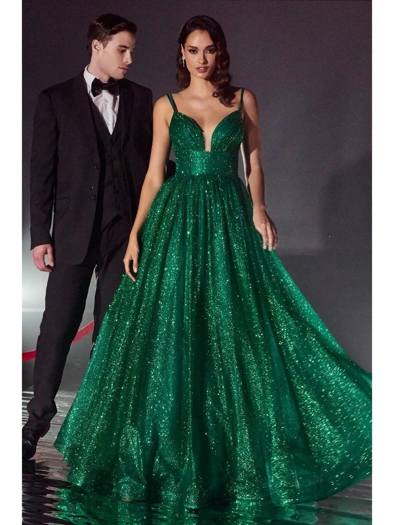 Gelaagde glitter baljurk Groen, Ophalen of Verzenden, Nieuw, Groen, Galajurk