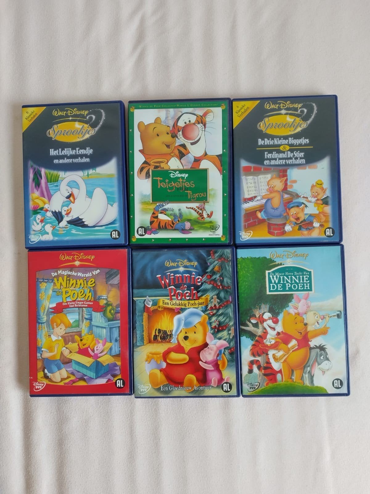 Winnie de Poeh DVD's voor kinderen (NL & EN), Gebruikt, Animatie, Alle leeftijden, Ophalen of Verzenden