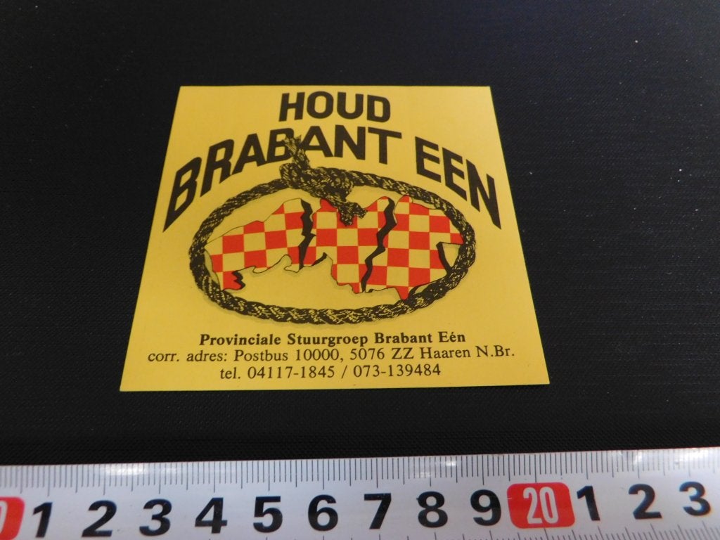 sticker Haaren (N.Br.) Houd Brabant een  stuurgroep, Ophalen, Zo goed als nieuw