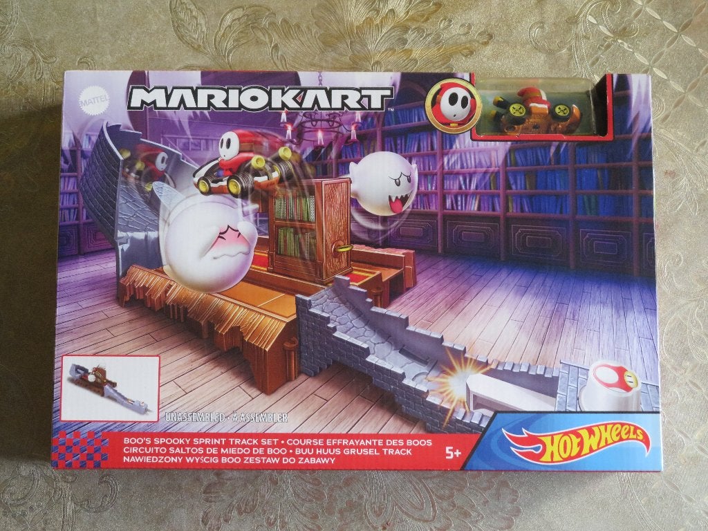 HOT WHEELS -MARIOKART - BOO S SPOOKY TRACK SET, Ophalen of Verzenden, Zo goed als nieuw, Overige aandrijving, Hot Wheels