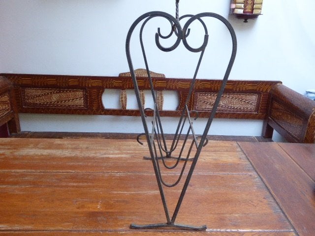 Art deco smeedijzeren krantenhouder, Ophalen of Verzenden