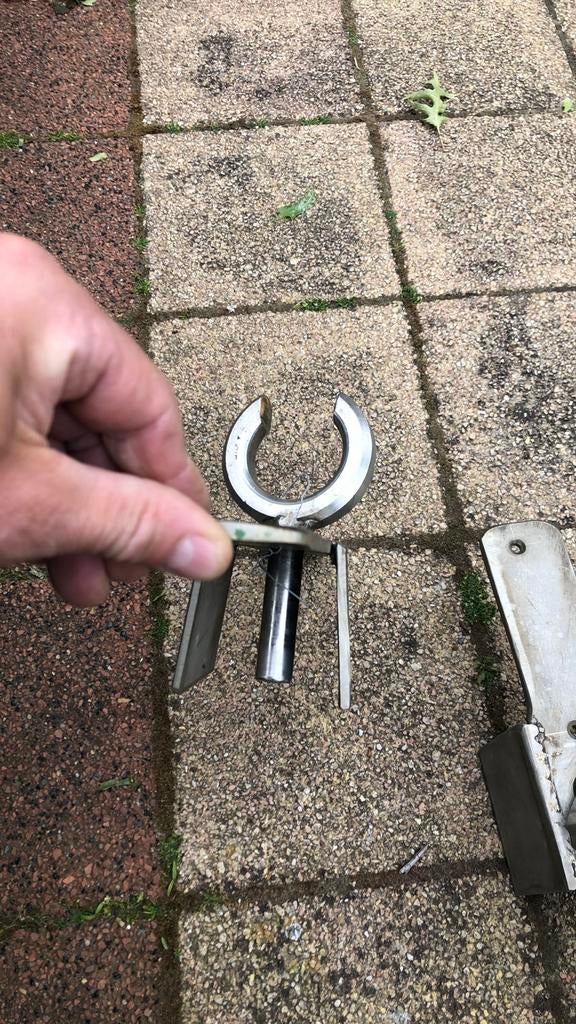 RVS Hengelsteun voor boot - Set van 2, Ophalen of Verzenden, Zo goed als nieuw