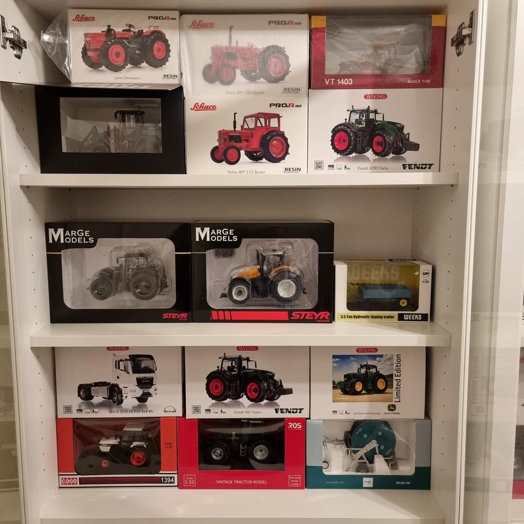 Partij 1:32 Landbouwminiaturen Schuco, Wiking, Weise Toys UH, Ophalen of Verzenden, Nieuw, Tractor of Landbouw, Overige merken