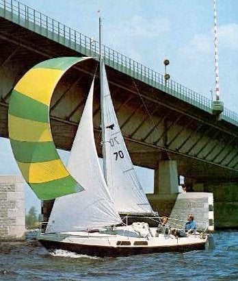 Spinnaker voor Etap 22 of vergelijkbare boot, Ophalen, Gebruikt, Spinnaker, 15 tot 30 m²