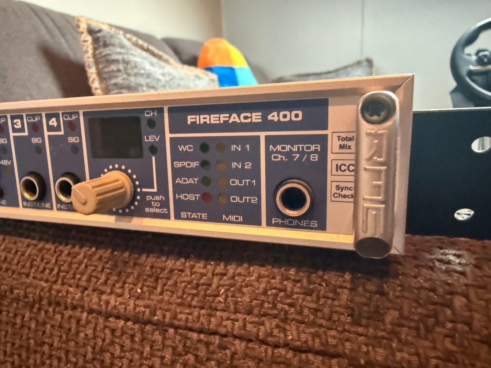 RME Fireface 400 met ff800 converter en rackears, Ophalen of Verzenden, Zo goed als nieuw, Extern