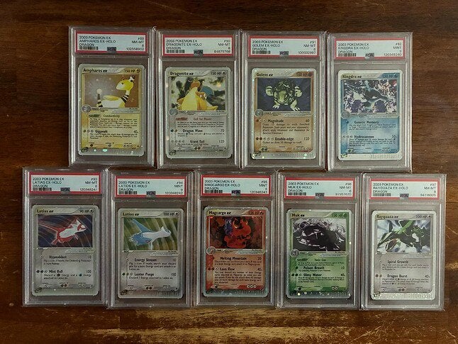 Gezocht: 'Silver border' ex kaarten (2003-2007) in PSA 9, Ophalen of Verzenden, Zo goed als nieuw