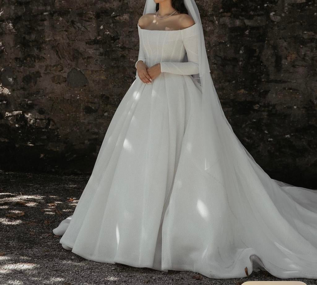 Milla Nova Ludovica Elegante Trouwjurk, Kleding | Dames, Ophalen of Verzenden, Zo goed als nieuw, Wit, Trouwjurk