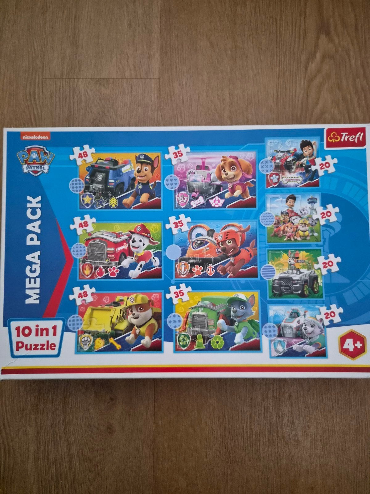 Paw Patrol Mega Pack 10-in-1 Puzzel - Trefl, Ophalen, Meer dan 50 stukjes, Nieuw, 4 tot 6 jaar