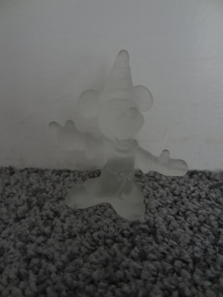 Mickey Mouse glas/kunststof Disney, Verzamelen, Ophalen of Verzenden, Mickey Mouse, Zo goed als nieuw, Beeldje of Figuurtje