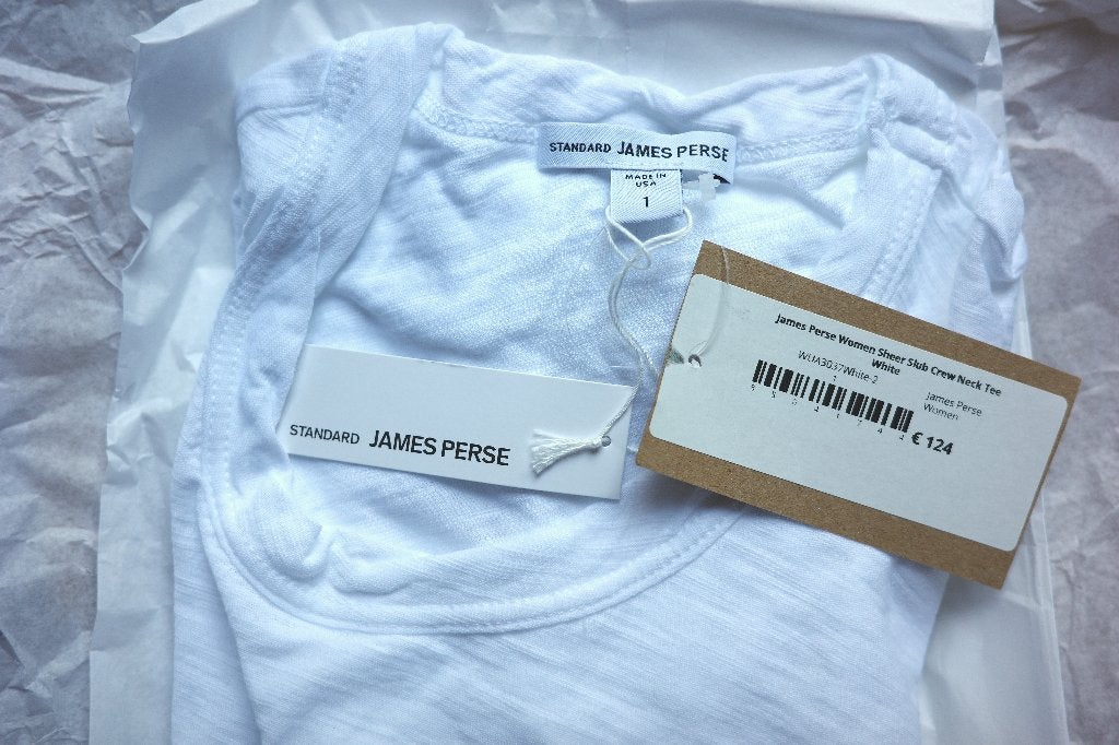 T-shirt Dames James Perse mt S, Wit, James Perse, Nieuw, Ophalen of Verzenden