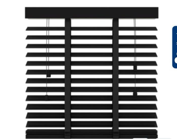 2x houten jaloezie matzwart 180x220 cm (bxh), Ophalen of Verzenden, Zo goed als nieuw
