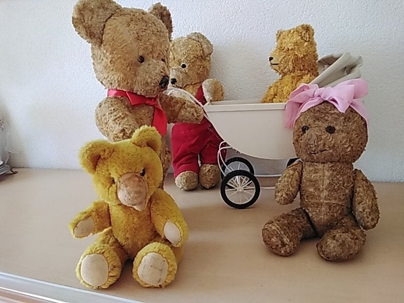 oude  Beren, Ophalen of Verzenden, Gebruikt, Stoffen beer, Overige merken