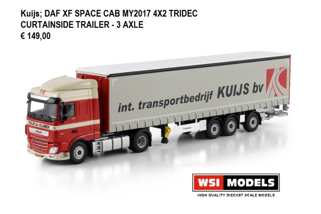 wsi models daf xf kuis vlijmen, Ophalen of Verzenden, Nieuw, Bus of Vrachtwagen, Wsi