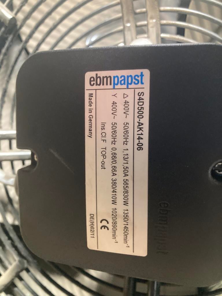 EBM - Papst, Doe-het-zelf en Verbouw, Ventilatie en Afzuiging, Ophalen of Verzenden, Gebruikt, Ventilator