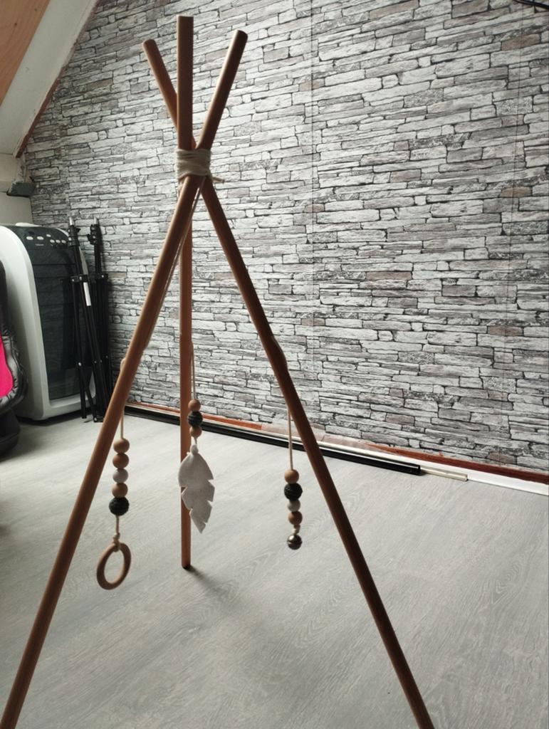 Houten babygym, Ophalen of Verzenden, Zo goed als nieuw, Babygym