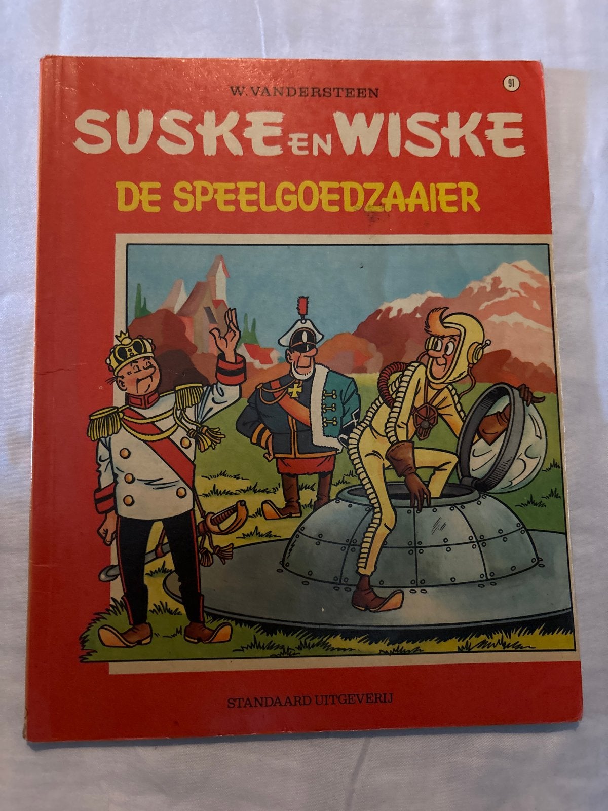 Suske en Wiske - De Speelgoedzaaier (Nr 91) 1972, Eén stripboek, Ophalen of Verzenden, Zo goed als nieuw