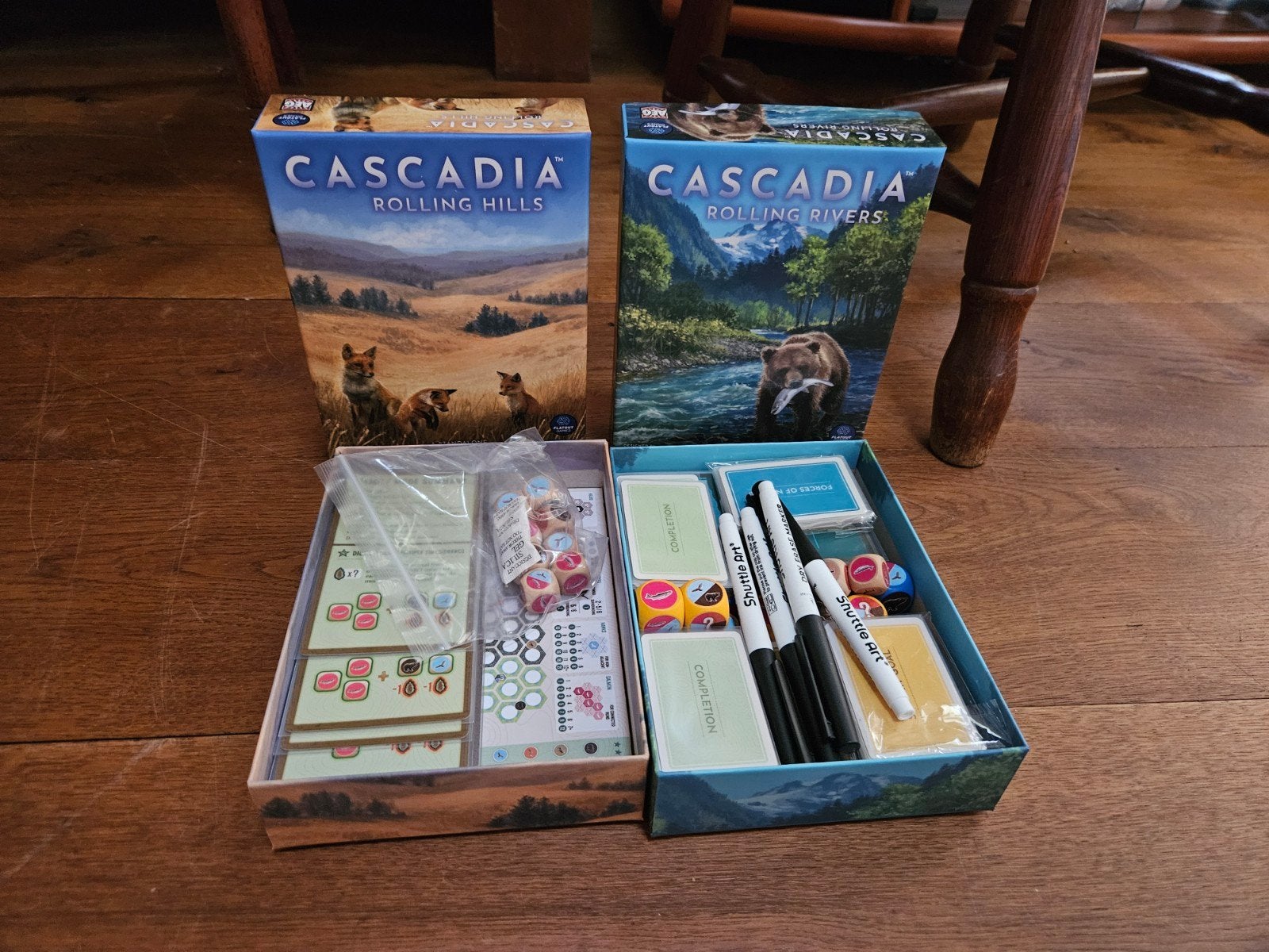 Cascadia Rolling Hills + Rivers (KS Edition) + Extras, Ophalen of Verzenden, Zo goed als nieuw