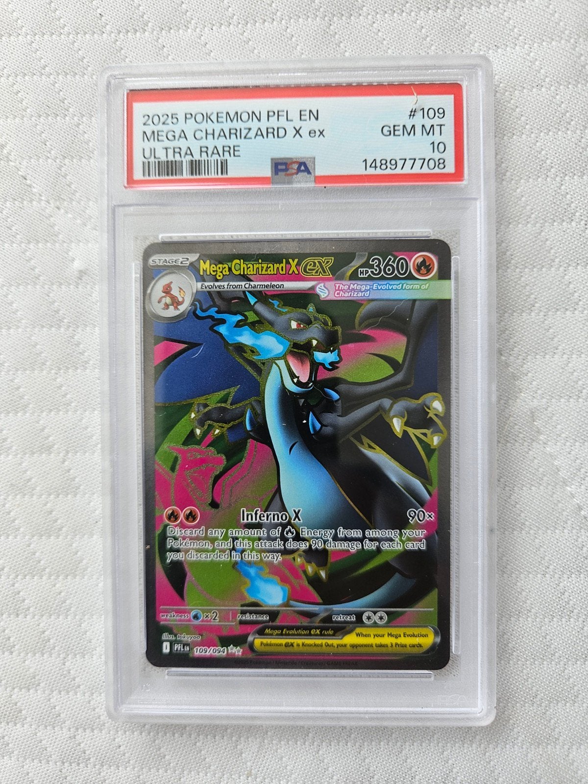 charizard 109 psa 10, Ophalen of Verzenden, Nieuw, Losse kaart, Foil