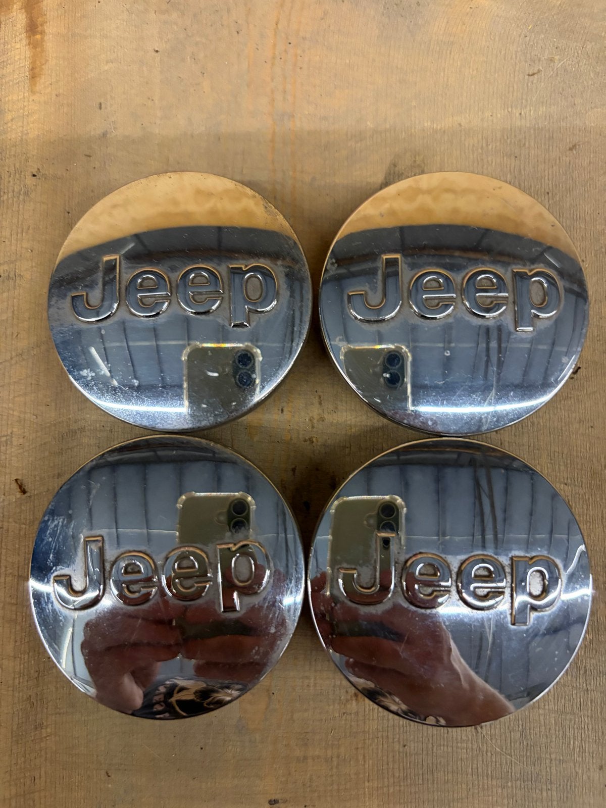 Jeep naafdoppen - Set van 4, Auto diversen, Wieldoppen, Gebruikt, Ophalen of Verzenden