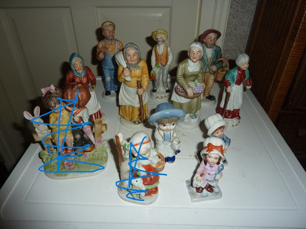 oude beeldjes van aardewerk, Ophalen of Verzenden, Zo goed als nieuw, Mens
