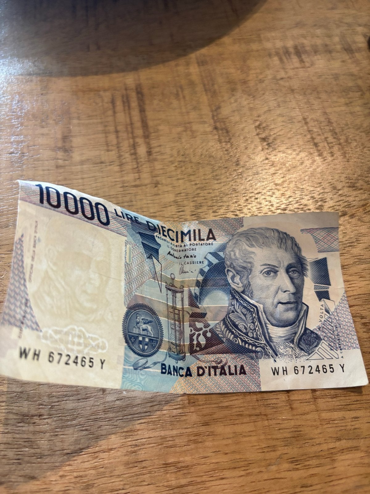 10000 Italiaanse Lire biljet - Banca d'Italia, Postzegels en Munten, Ophalen of Verzenden, Italië, Los biljet