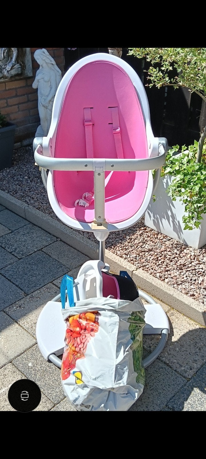 bloom kinderstoel  alleen ophalen, Ophalen of Verzenden, Zo goed als nieuw, Meegroeistoel, Stoelverkleiner
