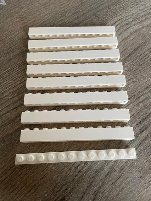 lego basis blokjes 1x12 wit  (4), Ophalen of Verzenden, Nieuw, Losse stenen, Lego