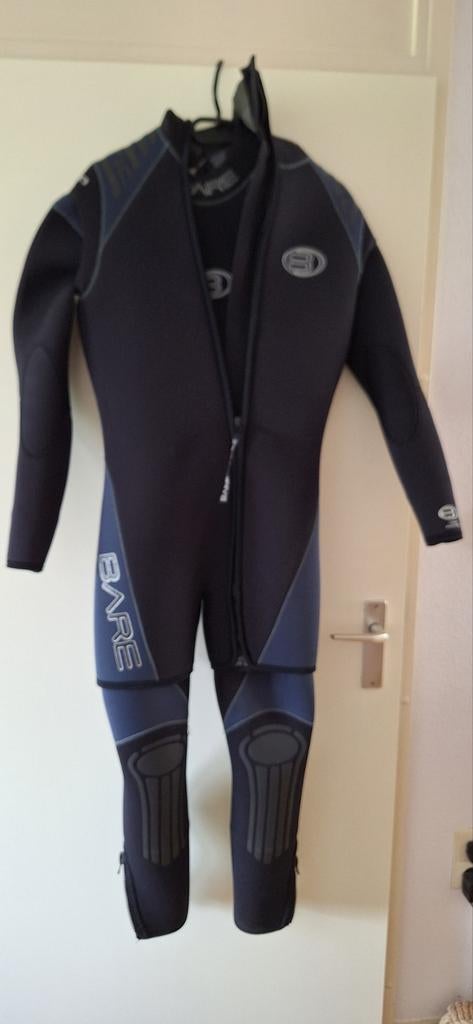 Semi droogpak, 2-delig, Neopreen 7 mm Maat L (180 cm), Watersport en Boten, Duiken, Ophalen of Verzenden, Duikpak
