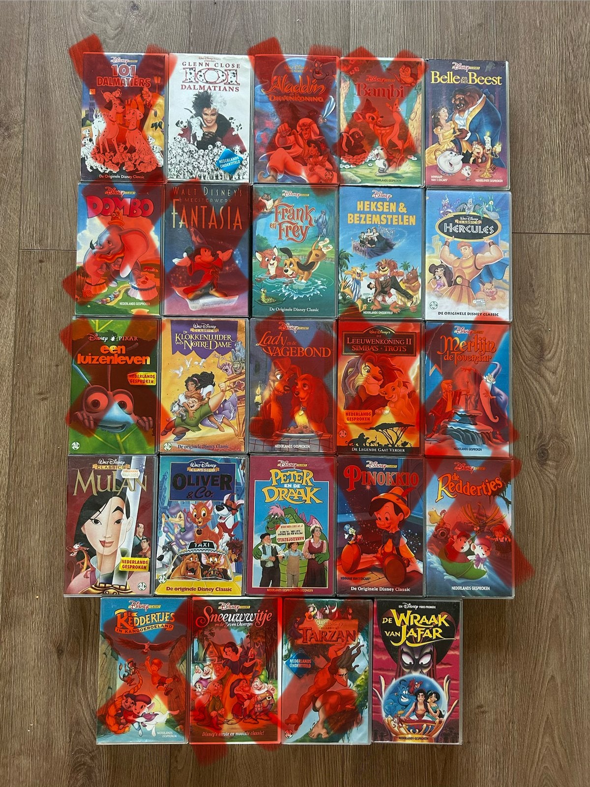 Grote collectie Disney VHS videobanden, Cd's en Dvd's, VHS | Kinderen en Jeugd, Gebruikt, Tekenfilm, Alle leeftijden, VHS