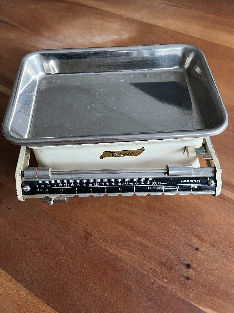 Vintage zenith keukenweegschaal 50 en 60 jaren, Ophalen of Verzenden