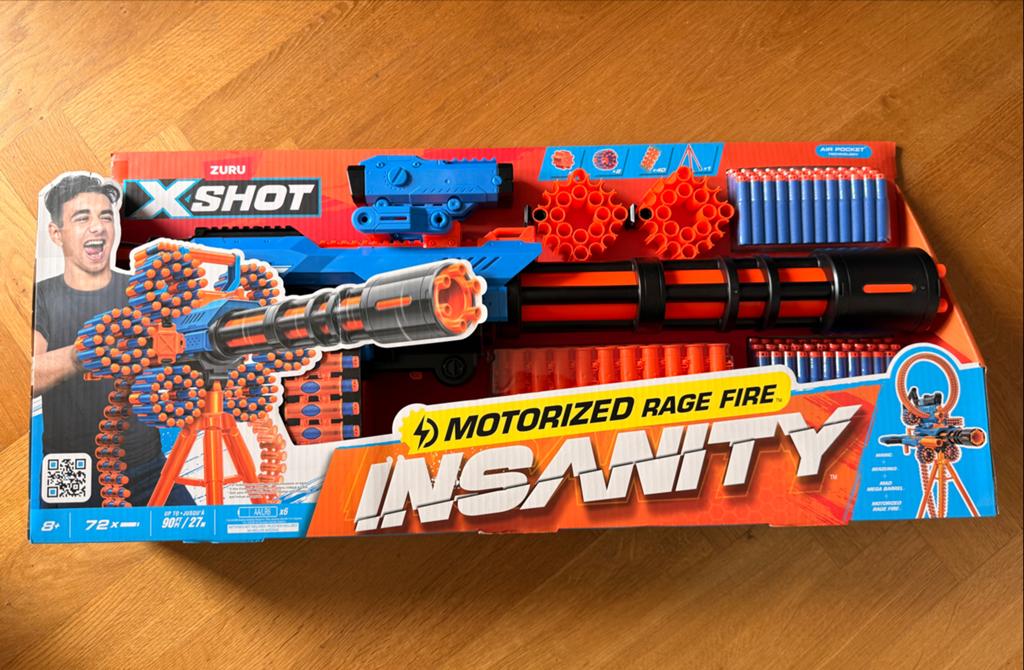 ZURU X-Shot Insanity Motorized Rage Fire Blaster, Ophalen, Nieuw