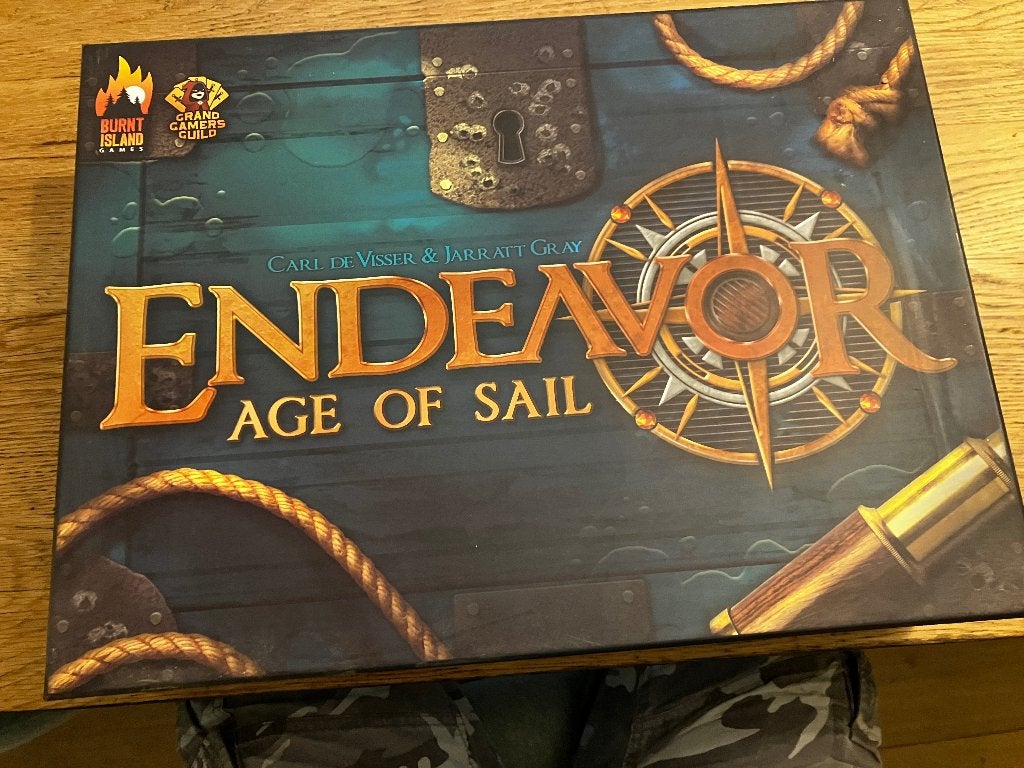 Endeavour Age of Sail Engelse deluxe versie, Vijf spelers of meer, Ophalen of Verzenden, Zo goed als nieuw, Burnt island games