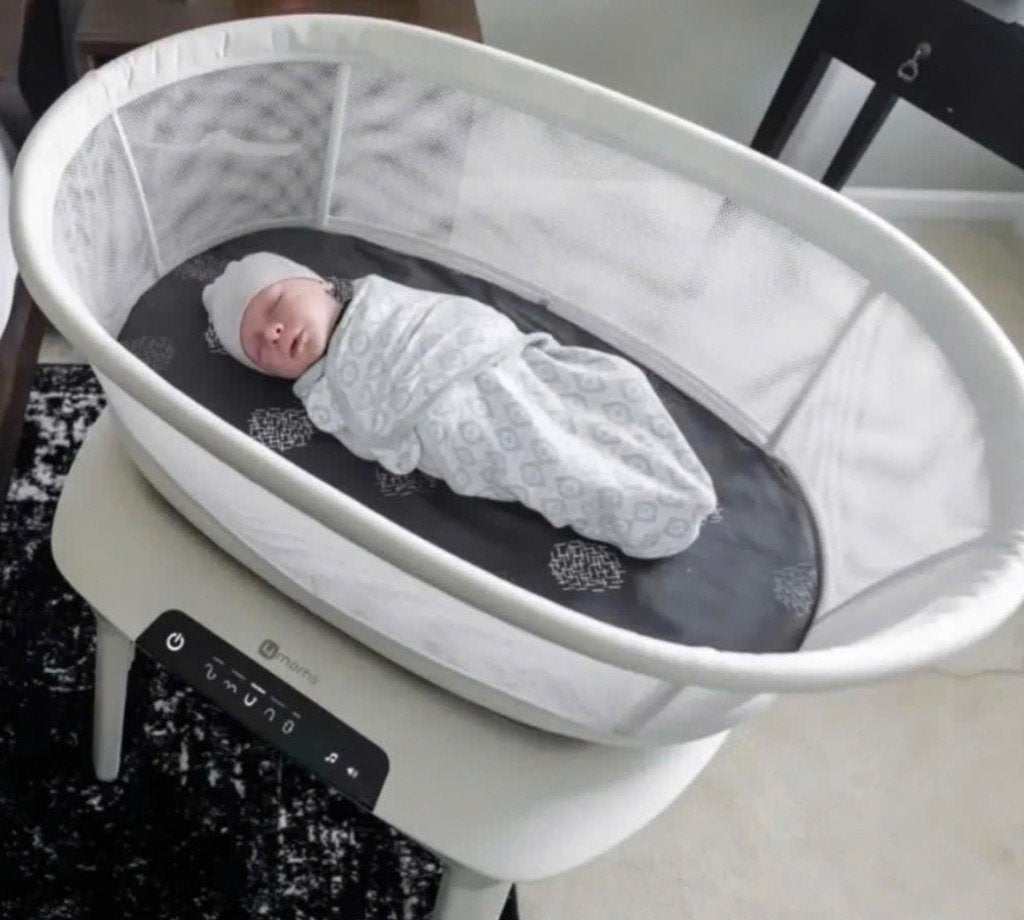 baby bassinet- auto bewegend- 4moms mamaroo UPPAbaby, Ophalen, Zo goed als nieuw, Wieg