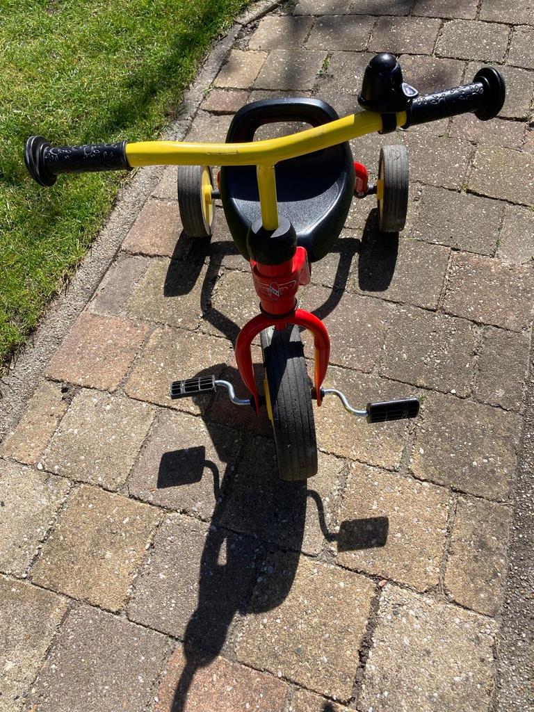 Puky driewieler rood/geel, Fietsen en Brommers, Fietsen | Driewielers, Ophalen of Verzenden, Zo goed als nieuw, Terugtraprem