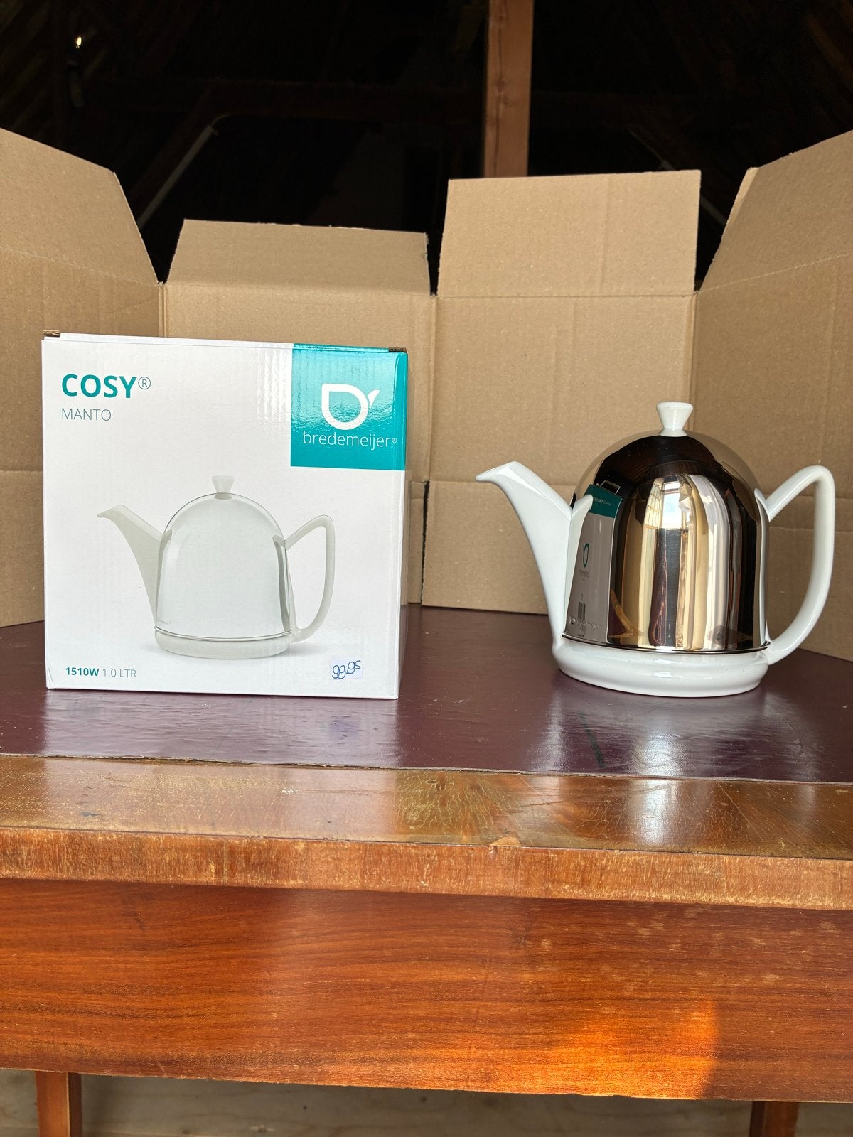 Bredemeijer Cosy Manto Theepot 1.0 LTR - Nieuw in doos, Theepot/fluitketel, Bredemeijer, Nieuw, Ophalen of Verzenden