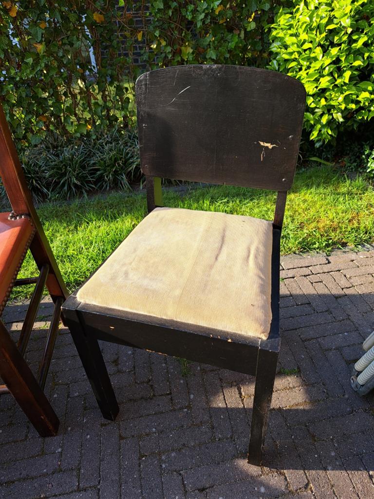 Vintage houten stoel - Mid-Century Modern stijl, Ophalen