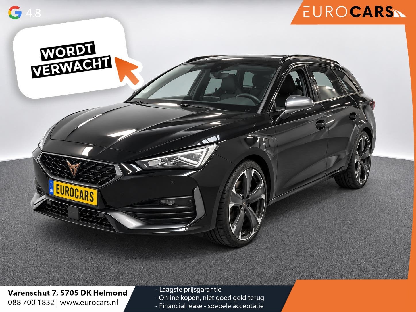 CUPRA Leon Sportstourer 1.4 e-Hybrid VZ 245 pk DSG Wegklapba, Auto's, Stof, Gebruikt, 4 cilinders, Leon