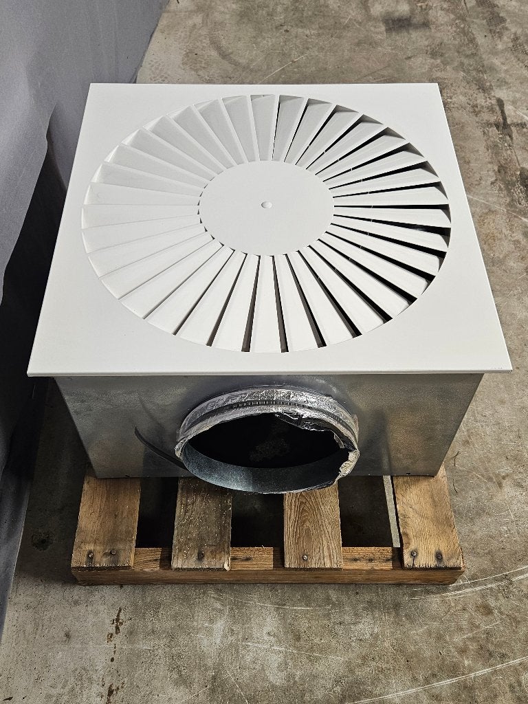 Plenum geisoleerd wervelrooster plafond ventilatie kanaal, Doe-het-zelf en Verbouw, Ventilatie en Afzuiging, Verzenden, Gebruikt