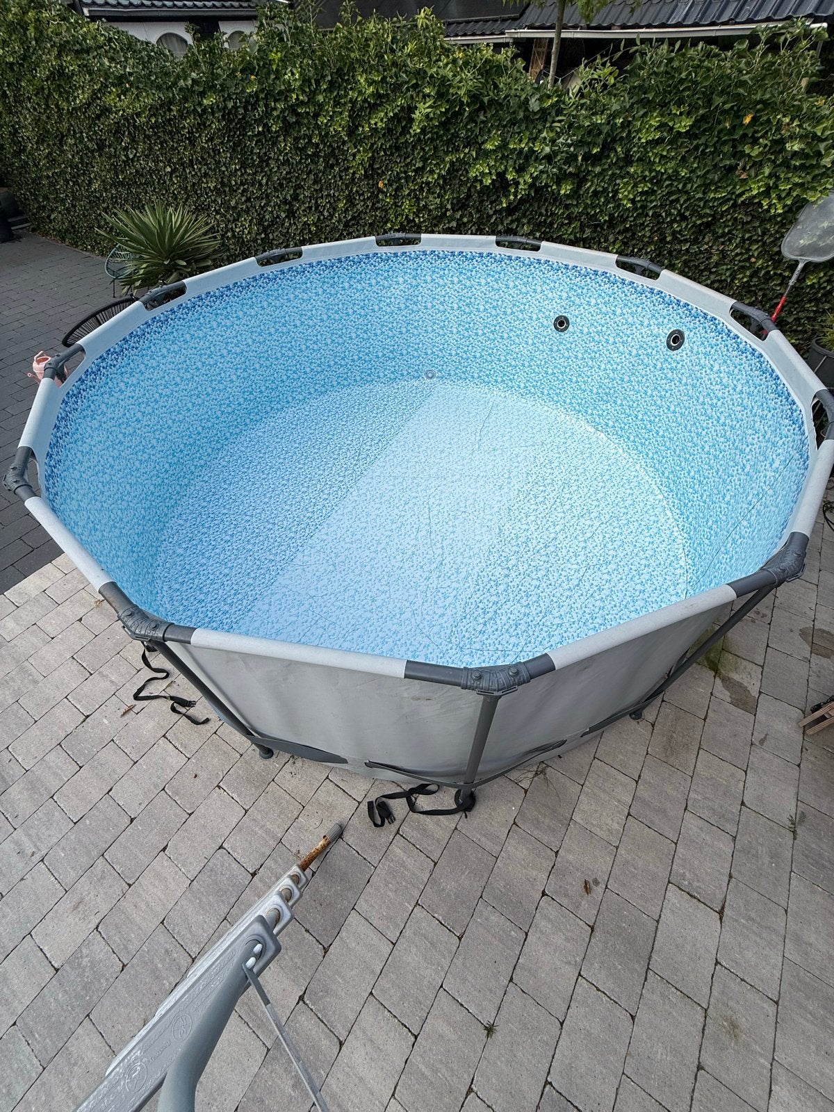 Zwembad 360x120 met trap, Tuin en Terras, Zwembaden, Gebruikt, Rond, 300 cm of meer, Opzetzwembad