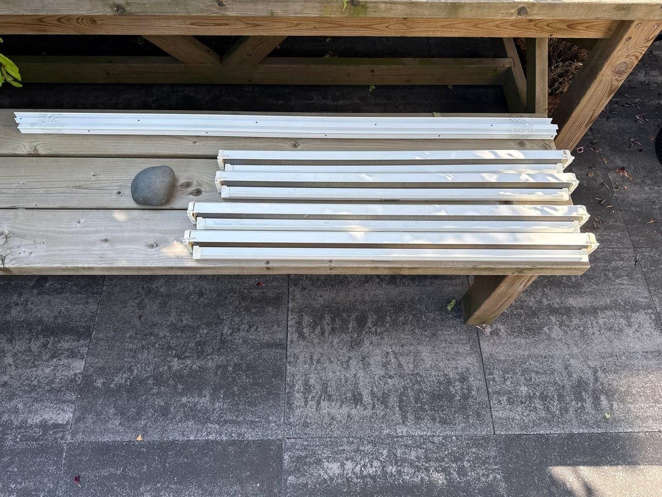 Witte vliegenhor, voor ramen kunststof, Doe-het-zelf en Verbouw, Deuren en Horren, Ophalen, Kunststof, Gebruikt, 80 tot 100 cm